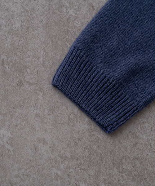 BRICK & SONS（ブリックアンドサンズ）の「バルキーハーフジップニット（ニット/セーター・メンズ・ブラック/ネイビー/ワイン/マスタード・L/XL/M）」の9枚目の写真