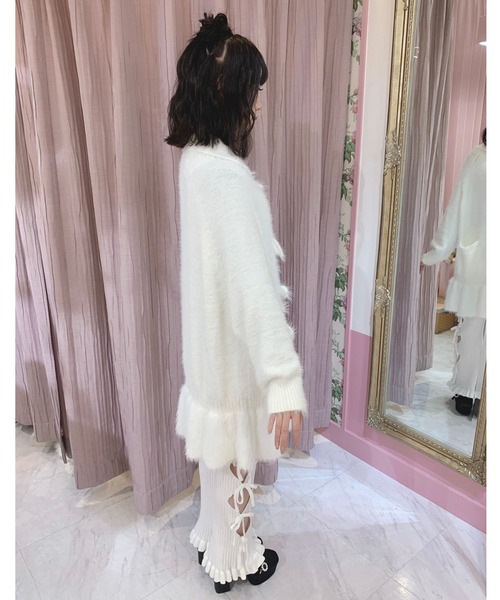 Swankiss(スワンキス)の「LC femi fur C/D(カーディガン/ボレロ・レディース・ホワイト/ブラック/レッド・FREE)」の8枚目の写真