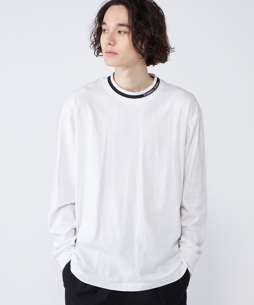 tommy jeans（トミー ジーンズ）の「【オンライン限定】ネックロゴロングスリーブTシャツ（Tシャツ/カットソー・メンズ・ホワイト/ブラック・LARGE/MEDIUM/SMALL/X-LARGE）」の5枚目の写真