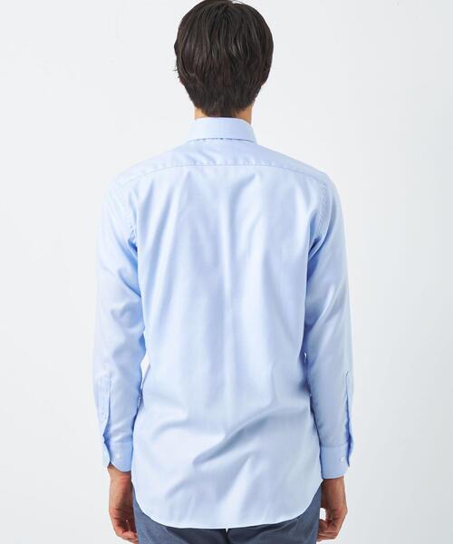 green label relaxing（グリーンレーベルリラクシング）の「コットンフレンチツイル スタンダード ワイドカラー ドレスシャツ -イージーアイロン-（シャツ/ブラウス・メンズ・ライトブルー/ホワイト・42cm/37cm/41cm/39cm/43cm/40cm/38cm）」の13枚目の写真