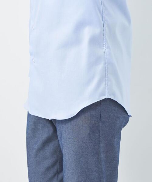 green label relaxing（グリーンレーベルリラクシング）の「コットンフレンチツイル スタンダード ワイドカラー ドレスシャツ -イージーアイロン-（シャツ/ブラウス・メンズ・ライトブルー/ホワイト・42cm/37cm/41cm/39cm/43cm/40cm/38cm）」の3枚目の写真