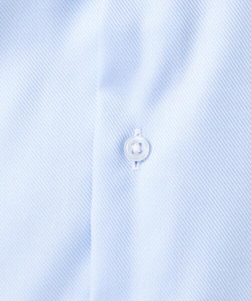 green label relaxing（グリーンレーベルリラクシング）の「コットンフレンチツイル スタンダード ワイドカラー ドレスシャツ -イージーアイロン-（シャツ/ブラウス・メンズ・ライトブルー/ホワイト・42cm/37cm/41cm/39cm/43cm/40cm/38cm）」の6枚目の写真