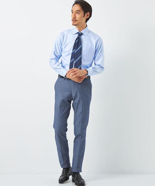 green label relaxing（グリーンレーベルリラクシング）の「コットンフレンチツイル スタンダード ワイドカラー ドレスシャツ -イージーアイロン-（シャツ/ブラウス・メンズ・ライトブルー/ホワイト・42cm/37cm/41cm/39cm/43cm/40cm/38cm）」の17枚目の写真