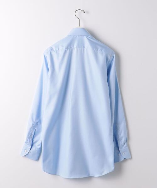 green label relaxing（グリーンレーベルリラクシング）の「コットンフレンチツイル スタンダード ワイドカラー ドレスシャツ -イージーアイロン-（シャツ/ブラウス・メンズ・ライトブルー/ホワイト・42cm/37cm/41cm/39cm/43cm/40cm/38cm）」の14枚目の写真