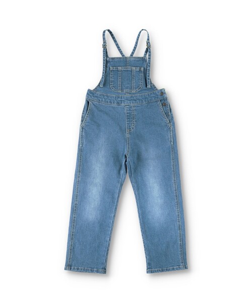 BRANSHES(ブランシェス)の「【こだわりDENIM】サロペット(サロペット/オーバーオール・キッズ・ブルー・120/140/130/110/150)」の3枚目の写真