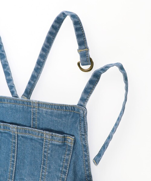 BRANSHES(ブランシェス)の「【こだわりDENIM】サロペット(サロペット/オーバーオール・キッズ・ブルー・120/140/130/110/150)」の14枚目の写真