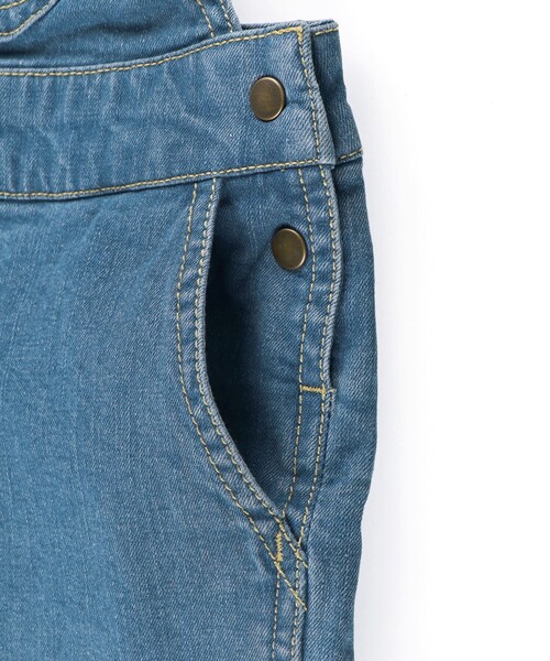 BRANSHES(ブランシェス)の「【こだわりDENIM】サロペット(サロペット/オーバーオール・キッズ・ブルー・120/140/130/110/150)」の17枚目の写真