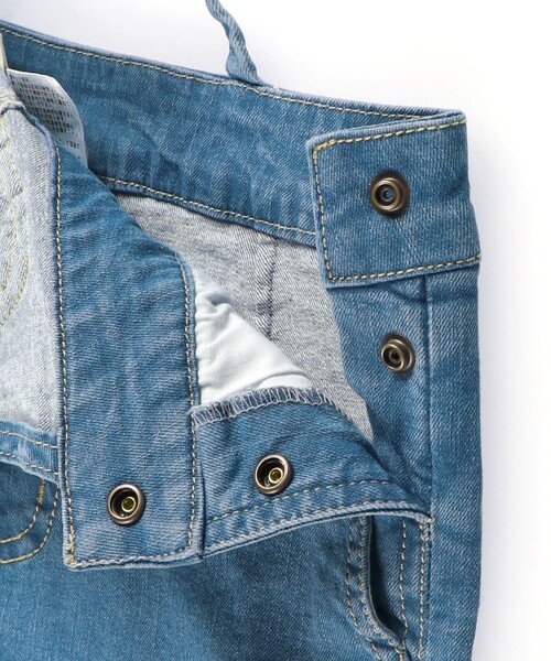 BRANSHES(ブランシェス)の「【こだわりDENIM】サロペット(サロペット/オーバーオール・キッズ・ブルー・120/140/130/110/150)」の6枚目の写真
