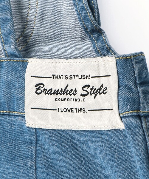 BRANSHES(ブランシェス)の「【こだわりDENIM】サロペット(サロペット/オーバーオール・キッズ・ブルー・120/140/130/110/150)」の20枚目の写真