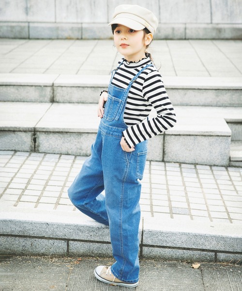 BRANSHES(ブランシェス)の「【こだわりDENIM】サロペット(サロペット/オーバーオール・キッズ・ブルー・120/140/130/110/150)」の13枚目の写真
