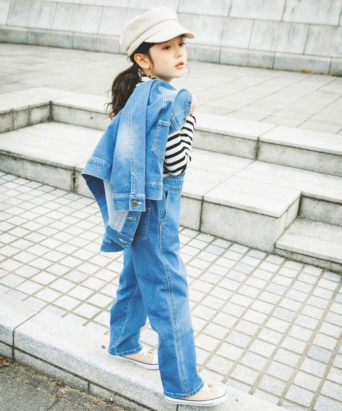 BRANSHES(ブランシェス)の「【こだわりDENIM】サロペット(サロペット/オーバーオール・キッズ・ブルー・120/140/130/110/150)」の18枚目の写真