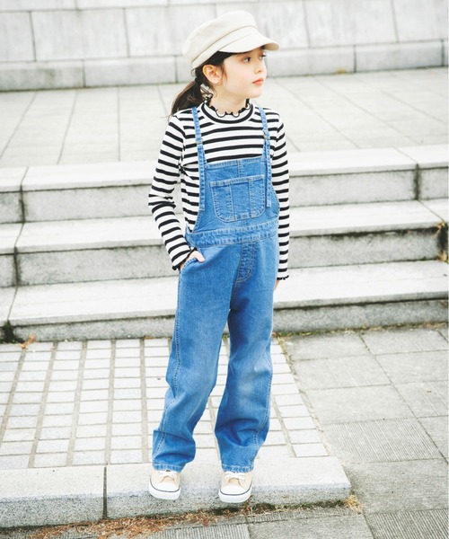 BRANSHES(ブランシェス)の「【こだわりDENIM】サロペット(サロペット/オーバーオール・キッズ・ブルー・120/140/130/110/150)」の21枚目の写真