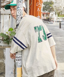 DISCUS ATHLETIC | DISCUS ATHLETIC/ディスカス アスレチック ヴィンテージライクデザイン オーバーサイズフットボール半袖Tシャツ(Tシャツ/カットソー)