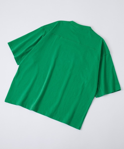 DISCUS ATHLETIC（ディスカス　アスレチック）の「DISCUS ATHLETIC/ディスカス アスレチック ヴィンテージライクデザイン オーバーサイズフットボール半袖Tシャツ（Tシャツ/カットソー・メンズ・スミクロ/イエロー/ホワイト/オートミール/ブラック/グリーン・M/L）」の21枚目の写真