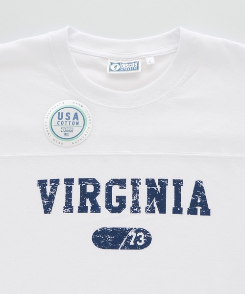 DISCUS ATHLETIC（ディスカス　アスレチック）の「DISCUS ATHLETIC/ディスカス アスレチック ヴィンテージライクデザイン オーバーサイズフットボール半袖Tシャツ（Tシャツ/カットソー・メンズ・スミクロ/イエロー/ホワイト/オートミール/ブラック/グリーン・M/L）」の22枚目の写真