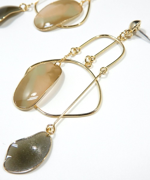 The Rule(ザルール)の「The Rule ザルール : See saw pieced earring : シーソー ピアス(ピアス(両耳用)・レディース・ブルー/グリーン/ブラウン・FREE)」の6枚目の写真