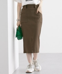 nissen（ニッセン）の「やわらかストレッチ素材　動けるタイトスカート（ベルト取り外し可）（スカート）」