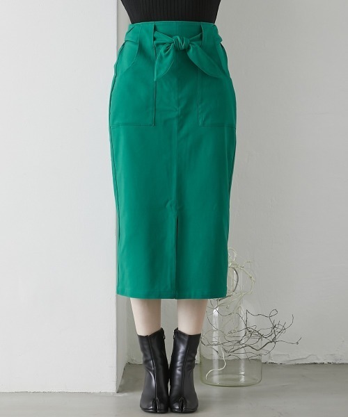 nissen（ニッセン）の「やわらかストレッチ素材　動けるタイトスカート（ベルト取り外し可）（スカート・レディース・ピンク/ブラウン/ブラック/ブルー/グリーン/ライトベージュ/ネイビー・LL/L/M）」の19枚目の写真