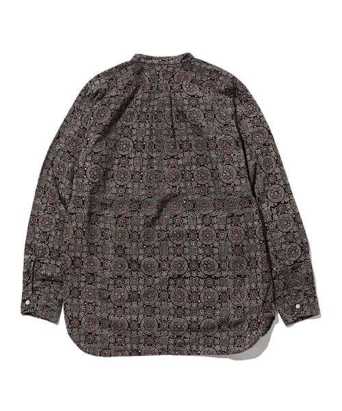 BEAMS PLUS（ビームスプラス）の「BEAMS PLUS / アジュラック プリント バンドカラー プルオーバー シャツ（シャツ/ブラウス・メンズ・ブルー/ブラック・L/M/S）」の11枚目の写真