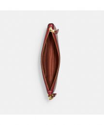 コーチ リストレットポーチ ミニポーチ キャンバス ブラウン系 シグネチャー COACH】コーチ ポーチ コーティングキャンバス レザー