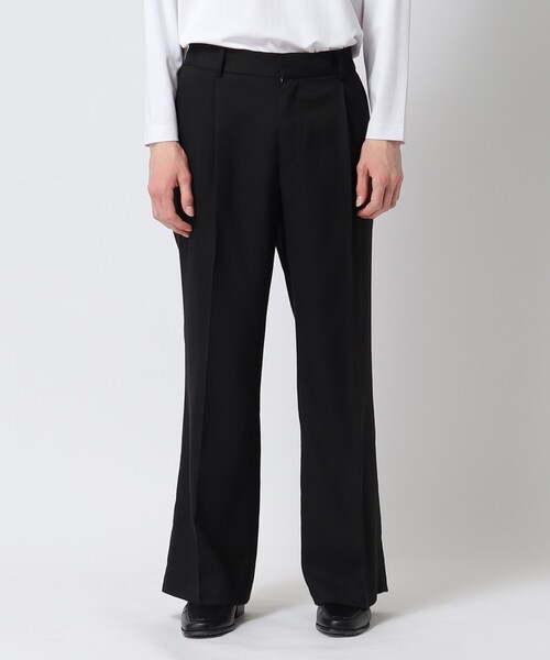 tk.TAKEO KIKUCHI（ティーケータケオキクチ）の「◆スプリングツイードワイドフレアパンツ（その他パンツ・メンズ・ブラック系6/ネイビー系5・01/02/03）」の4枚目の写真