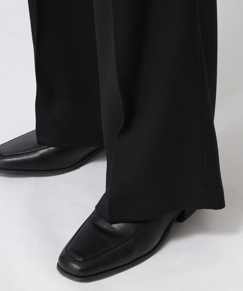 tk.TAKEO KIKUCHI（ティーケータケオキクチ）の「◆スプリングツイードワイドフレアパンツ（その他パンツ・メンズ・ブラック系6/ネイビー系5・01/02/03）」の9枚目の写真