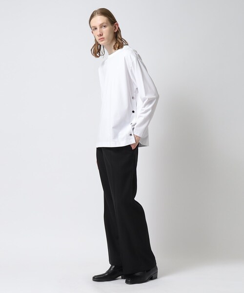 tk.TAKEO KIKUCHI（ティーケータケオキクチ）の「◆スプリングツイードワイドフレアパンツ（その他パンツ・メンズ・ブラック系6/ネイビー系5・01/02/03）」の12枚目の写真