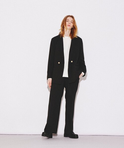 tk.TAKEO KIKUCHI（ティーケータケオキクチ）の「◆スプリングツイードワイドフレアパンツ（その他パンツ・メンズ・ブラック系6/ネイビー系5・01/02/03）」の16枚目の写真