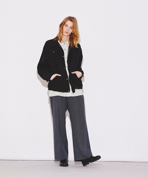 tk.TAKEO KIKUCHI（ティーケータケオキクチ）の「◆スプリングツイードワイドフレアパンツ（その他パンツ・メンズ・ブラック系6/ネイビー系5・01/02/03）」の14枚目の写真