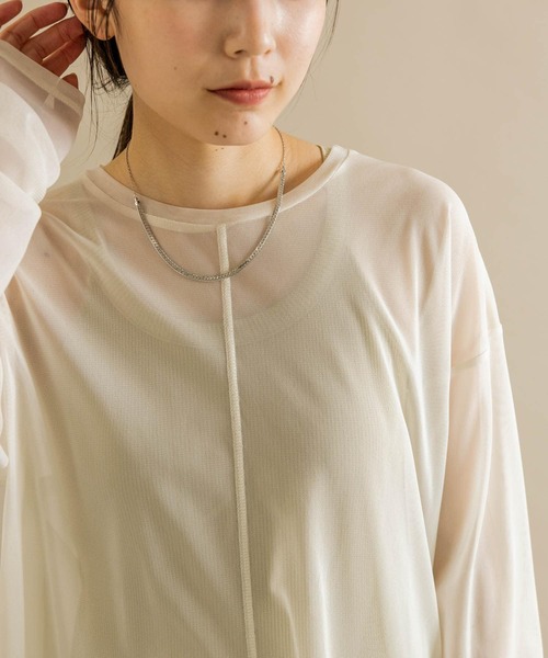 SMELLY(スメリー)の「フラットチェーンスライドネックレス(ネックレス・レディース・シルバー・-)」の8枚目の写真