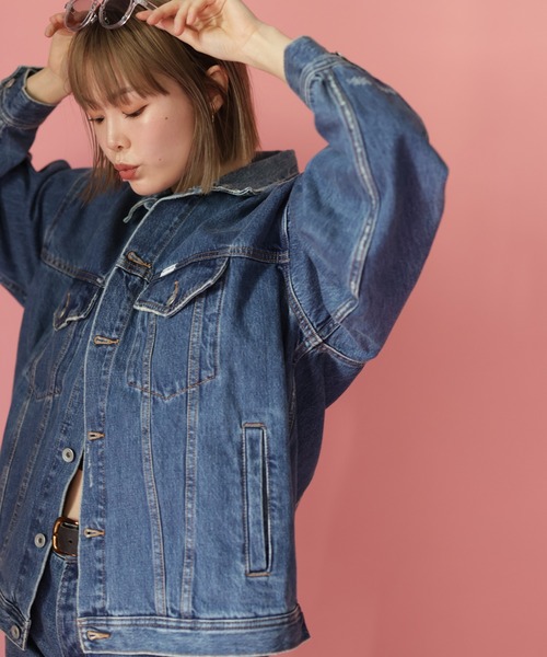 HERENCIA（ヘレンチア）の「【BIT BLUE】ビックトラッカー（デニムジャケット・レディース・ブルー系その他・SMALL/MEDIUM）」の8枚目の写真