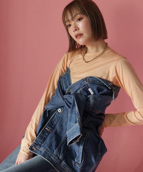 HERENCIA（ヘレンチア）の「【BIT BLUE】ビックトラッカー（デニムジャケット・レディース・ブルー系その他・SMALL/MEDIUM）」の3枚目の写真