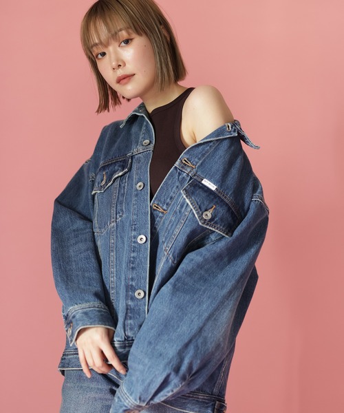 HERENCIA（ヘレンチア）の「【BIT BLUE】ビックトラッカー（デニムジャケット・レディース・ブルー系その他・SMALL/MEDIUM）」の9枚目の写真