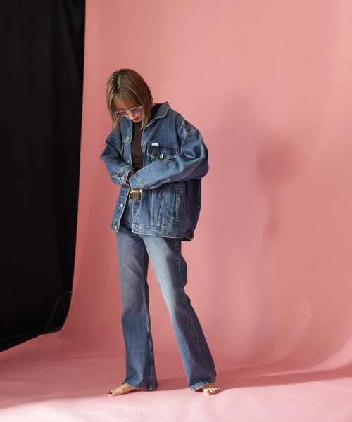 HERENCIA（ヘレンチア）の「【BIT BLUE】ビックトラッカー（デニムジャケット・レディース・ブルー系その他・SMALL/MEDIUM）」の2枚目の写真