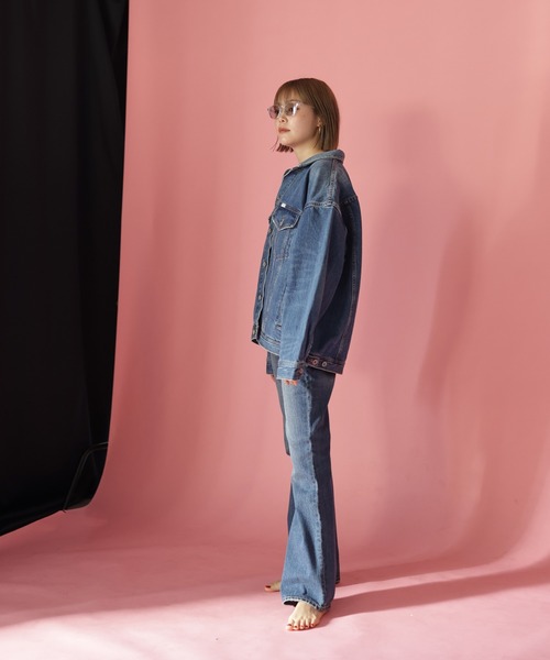 HERENCIA（ヘレンチア）の「【BIT BLUE】ビックトラッカー（デニムジャケット・レディース・ブルー系その他・SMALL/MEDIUM）」の5枚目の写真