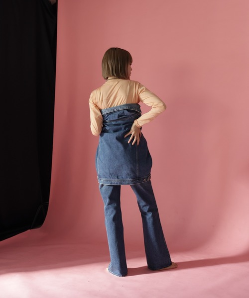 HERENCIA（ヘレンチア）の「【BIT BLUE】ビックトラッカー（デニムジャケット・レディース・ブルー系その他・SMALL/MEDIUM）」の4枚目の写真