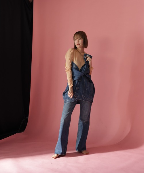 HERENCIA（ヘレンチア）の「【BIT BLUE】ビックトラッカー（デニムジャケット・レディース・ブルー系その他・SMALL/MEDIUM）」の7枚目の写真