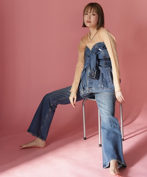 HERENCIA（ヘレンチア）の「【BIT BLUE】ビックトラッカー（デニムジャケット・レディース・ブルー系その他・SMALL/MEDIUM）」の10枚目の写真