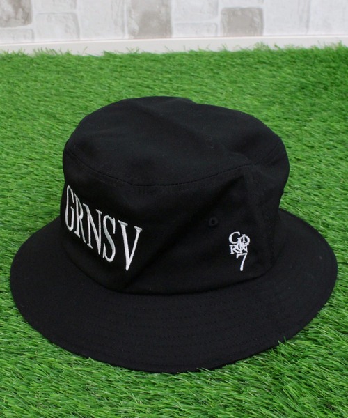 GIORNO SEVEN（ジョルノセブン）の「ロゴ刺繍 ワンポイント ゴルフ バケットハット ゴルフウェア メンズ（ゴルフグッズ・メンズ・ホワイト/ブラック・FREE）」の5枚目の写真