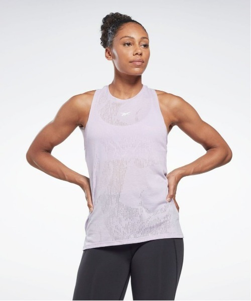 Reebok(リーボック)の「バーンアウト タンクトップ / Burnout Tank(タンクトップ・レディース・ブルー/ブラック/ライトパープル・LARGE/MEDIUM/SMALL/X-LARGE/X-SMALL)」の3枚目の写真