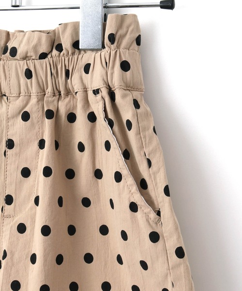 MAKE YOUR DAY（メイクユアデイ）の「ドット柄キュロットパンツ■80～140cm（その他パンツ・キッズ・グリーン/ベージュ/ブラック・130/80/110/100/120/90/140）」の16枚目の写真