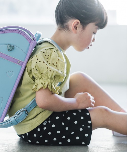 MAKE YOUR DAY（メイクユアデイ）の「ドット柄キュロットパンツ■80～140cm（その他パンツ・キッズ・グリーン/ベージュ/ブラック・130/80/110/100/120/90/140）」の6枚目の写真