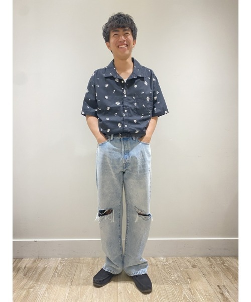GAP(ギャップ)の「ストレッチポプリン スリムフィットシャツ(シャツ/ブラウス・メンズ・ブラウン/ホワイト×ブルー/ブラック・L/M/XS/XL/S)」の17枚目の写真