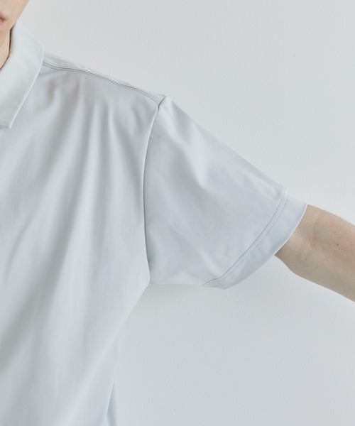 CITY TOKYO（シティトウキョウ）の「ATHLETEハーフスリーブポロシャツ（シャツ/ブラウス・メンズ・ライトグレー/ブラック・1/2）」の11枚目の写真