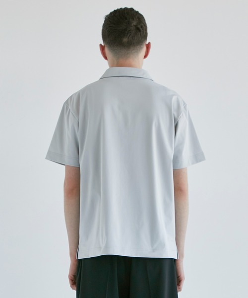 CITY TOKYO（シティトウキョウ）の「ATHLETEハーフスリーブポロシャツ（シャツ/ブラウス・メンズ・ライトグレー/ブラック・1/2）」の8枚目の写真