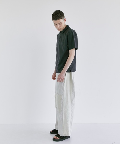 CITY TOKYO（シティトウキョウ）の「ATHLETEハーフスリーブポロシャツ（シャツ/ブラウス・メンズ・ライトグレー/ブラック・1/2）」の14枚目の写真