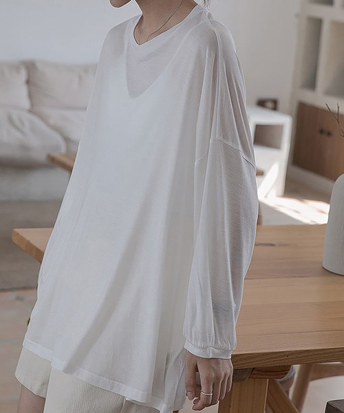 DEVICE（デバイス）の「【2023SS】シンプル シアートップス ラッシュガード（ラッシュガード・レディース・ブラック/ホワイト・M/L）」の14枚目の写真