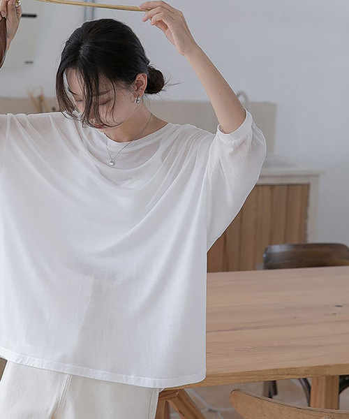 DEVICE（デバイス）の「【2023SS】シンプル シアートップス ラッシュガード（ラッシュガード・レディース・ブラック/ホワイト・M/L）」の17枚目の写真