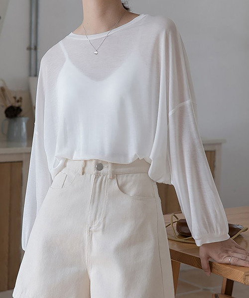 DEVICE（デバイス）の「【2023SS】シンプル シアートップス ラッシュガード（ラッシュガード・レディース・ブラック/ホワイト・M/L）」の20枚目の写真