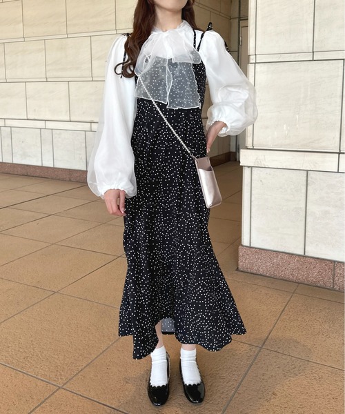 apres jour(アプレジュール)の「アソートマーメイドキャミワンピース 【ZOZOTOWN限定アイテム】(ワンピース・レディース・ブラック系その他/ブラック/ホワイト系その他/ブルー系その他・MEDIUM/X-LARGE/SMALL)」の4枚目の写真